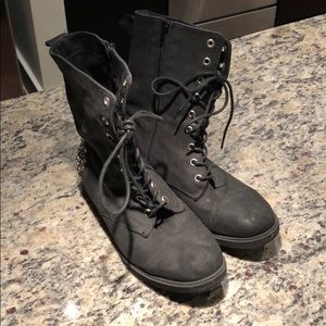 Steve Madden Studded Combat Boots